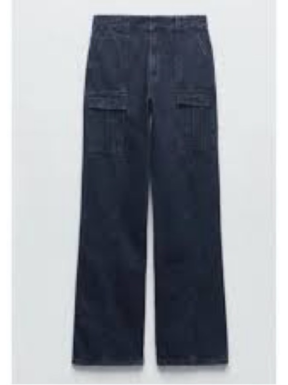 Zara Cargo Jeans with Branded Waist Label - Picture 2 of 12